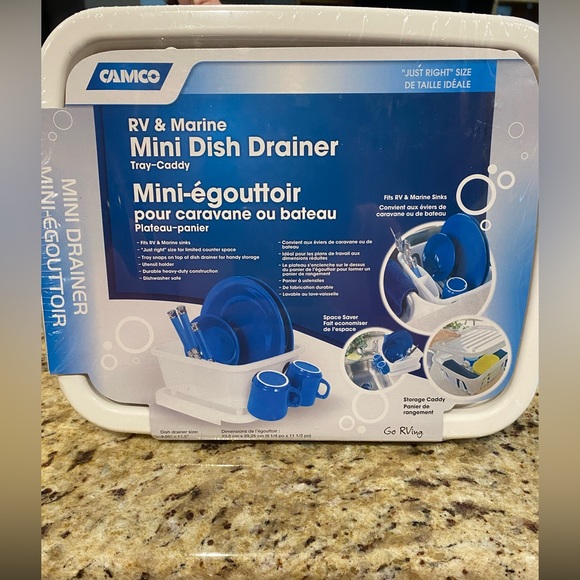 Camco Kitchen Nwt Camco Mini Dish Drainer Marinerv Poshmark